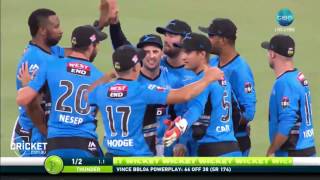 Highlights Thunder v Strikers  BBL06 [upl. by Willabella]