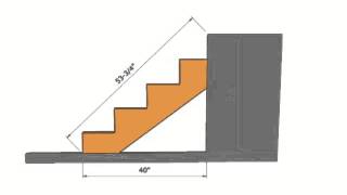 How To Figure Length of Stair Stringer – Construction Math [upl. by Major29]