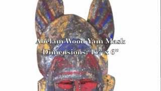 Papua New Guinea Sepik Art Masks Abelam Barak Boiken Kubalia Ramu River Video 1 [upl. by Mor]