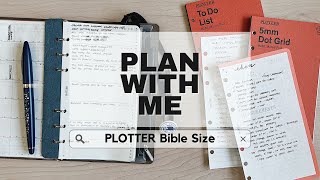 Plan With Me  PLOTTER Bible Size [upl. by Reid]