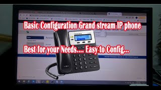 Grand stream GXP16201625 IP PHONE  REVIEW and basic config [upl. by Ritchie81]