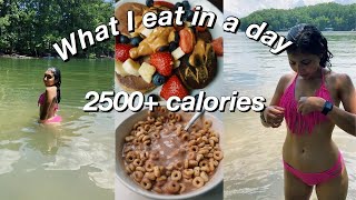 WHAT I EAT IN A DAY  GOING ALL IN 2500 CALORIES OR MORE A DAY [upl. by Noj]