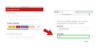 How to create Output Templates in the quotBarcode to PCquot app [upl. by Llerihs353]