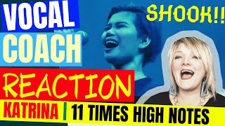 🌈 Katrina Velarde Reaction Video  11 Times Katrina Velarde Attempting HARDEST Songs Climax [upl. by Brozak]