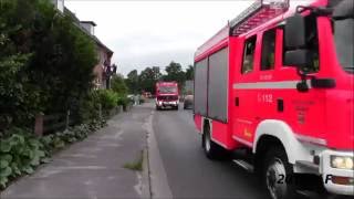 Löschfahrzeug LF 2016 1Rüstwagen RW 2 Freiwillige Feuerwehr QuickbornRTW RKISH Einsatzfahrt [upl. by Ahsemad]