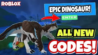 ALL NEW CODES in DINOSAUR SIMULATOR 2020  Epic Dinosaur ROBLOX [upl. by Gustin883]