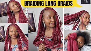 SOOO THIS HAPPENED😭 I MADE THIS LOVELY HAIR AND I HATED IT 😭😭braids longhair [upl. by Tiram]