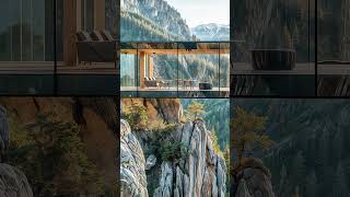 Cozy Glass Cabin on a Cliff Inside the Glass House with Breathtaking Views relax relaxing [upl. by Sell]