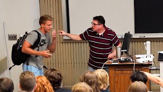 Puking In College Lecture Prank [upl. by Narib124]