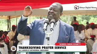 RAILA RAILA Mudavadi heckled during his speech in Bondo Siaya County at a Church function [upl. by Ambler]