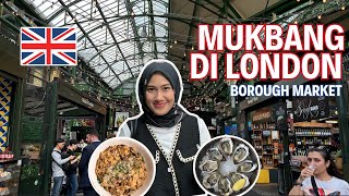 PENJUALNYA BISA BHS INDONESIA BORONG STREET FOOD DI LONDON  BOROUGH MARKET [upl. by Gnemgnok]