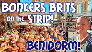 Benidorm  Brits boozing it up  Bars are bouncing [upl. by Okubo]