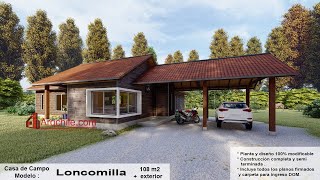 CASA MODELO LONCOMILLA 108 M2 [upl. by Attelahs957]