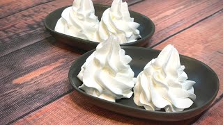 Quick and Easy Stabilized Whipped Cream with One Secret Ingredients  Whipped Cream Recipe [upl. by Peter]