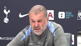 FULL PRESS CONFERENCE Including Embargoed Section Ange Postecoglou Tottenham v Everton [upl. by Salohci]