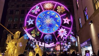 🎆 full 2023 Saks Fifth Avenue Holiday Light Show amp Window Unveiling  Dior Carousel of Dreams [upl. by Krissy]