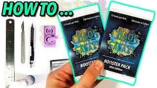 How To Make Trading Card Booster Packs at home [upl. by Suanne]