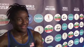 Tamyra MensahStock has made big gains to become a World medalist [upl. by Hakeber]