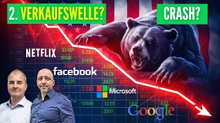 Crash oder 2 Verkaufswelle Meta Platforms  Microsoft  Netflix  Alphabet  DAX [upl. by Anelad]