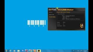 ZOTAC WinUSB Maker tutrial [upl. by Mccowyn]