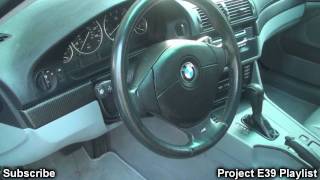 MSport Steering Wheel Swap On BMW E39 5series [upl. by Eimme]