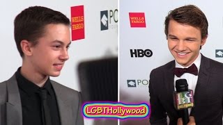 HAYDEN BYERLY amp GAVIN MACINTOSH Answer Fan Questions  The Fosters  LGBT Hollywood [upl. by Chance]