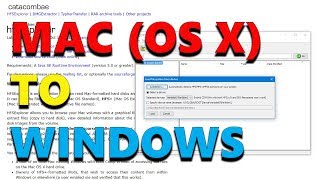 How to Access Mac Files OS X  HFS on a Windows Computer [upl. by Odlabu]