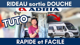 TUTO EXPRESS  Rideau sortie de douche ADRIA TWIN SPORT  SPB  autre FOURGON Aménagé  FamilyRoss [upl. by Heather]