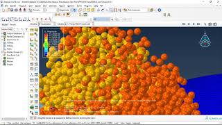 Simulation DEMDiscrete Element Method in Abaqus step by step [upl. by Eihcir306]