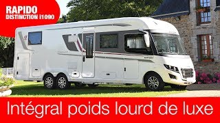 Distinction i 1090 campingcar le plus long le plus lourd et le plus luxueux de Rapido [upl. by Adelric]