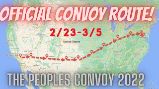 It’s official The peoples convoy time and route released thepeoplesconvoy freedomconvoy2022 [upl. by Eirelam]