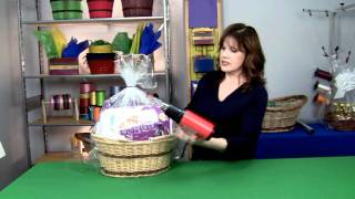 How to Shrink Wrap a Gift Basket [upl. by Betthel179]