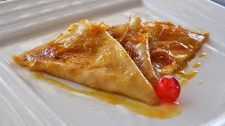 Crepes Suzette  Recetas Mallorquinas [upl. by Aniez]