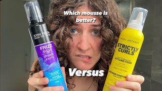 Which wavy hair mousse should you buy Marc Anthony strictly curls versus John Frieda frizz ease [upl. by Rafiq]