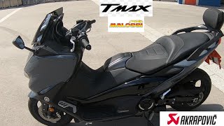 Essaie du Tmax 560 2021 akrapovic test et présentation [upl. by Weld851]