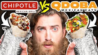 Chipotle vs Qdoba Taste Test  FOOD FEUDS [upl. by Grory]