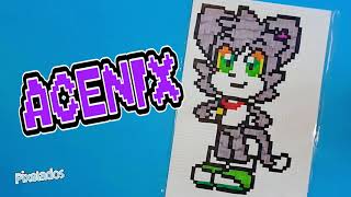 COMO DIBUJAR ACENIX PIXEL ART  PIXELADOS [upl. by Aguste]