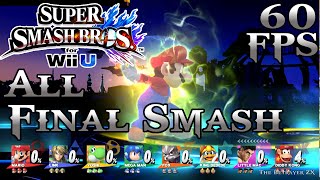 All Final Smashes in 8 Player mode  60fps 1080p  Super Smash Bros Wii U [upl. by Lisabet]