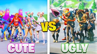 the CUTE vs UGLY Fortnite FASHION SHOW [upl. by Daitzman903]