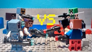 Lego Minecraft Super Paintball [upl. by Eleira235]