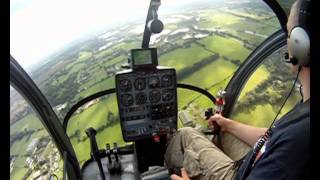 GoPRO Helicopter PPL training  Flight 38 Second Solo Schwietzer 300 CBi GoPro HD [upl. by Ylyl]