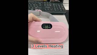 Electric Period Cramp Massager Vibrating Heating Belt for Menstrual Colic Relief Pain Waist belt [upl. by Leterg885]