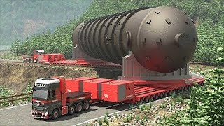 Extreme Dangerous Transport Skill Operations Oversize Truck World Biggest Heavy Equipment Machines [upl. by Johppa]