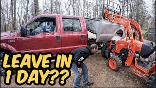 Cheap F350 has Major Problems Right Before the Offroad Games [upl. by Ruddie]