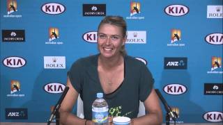 Sharapovas Admiration For Aussie Journo  2014 Australian Open [upl. by Ligetti]