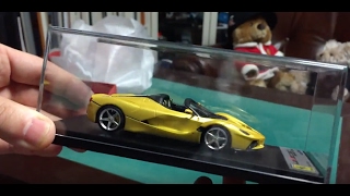 Unboxing modelcar Ferrari LaFerrari Aperta Looksmart 143 [upl. by Mayman]