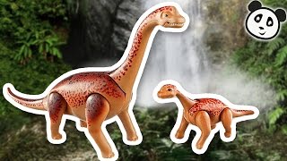 Playmobil Dinosaurier deutsch  Brachiosaurus mit Baby  Pandido TV [upl. by Lraep]