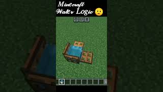 Minecraft logic be like 😅😅  Water logical  mincraft shorts memes technogamerz [upl. by Yecrad]