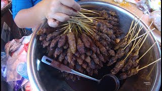 Indonesia Tangerang Street Food 2793 Sate Babi Manis No Ceng Tun YDXJ0122 [upl. by Notnilk]