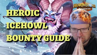 HEROIC Icehowl bounty guide Hearthstone Mercenaries Winterspring [upl. by Ohaus]